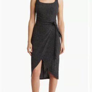 Lush - Side Tie Varigated Rib Tank Dress (Size Medium)